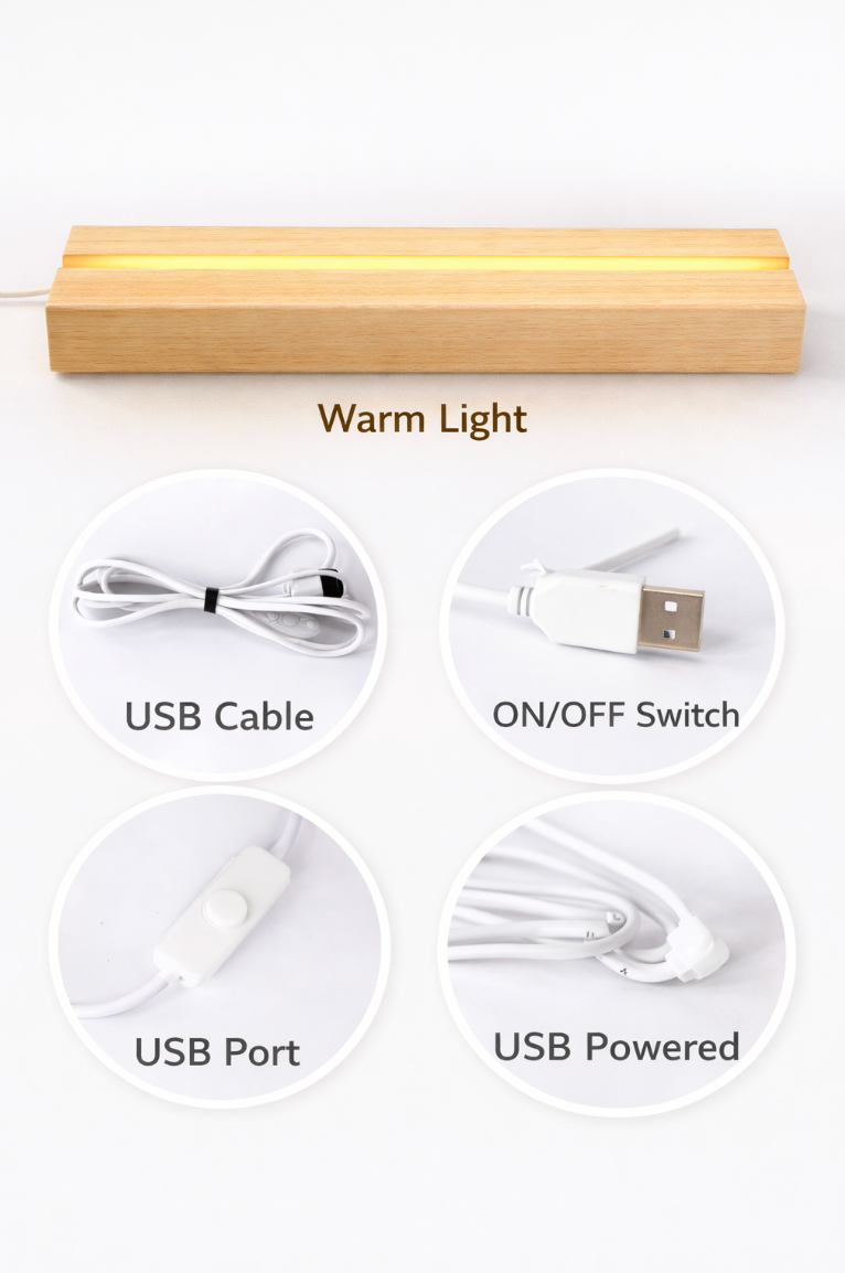 GlowFrame Custom Photo Nightlight Frame