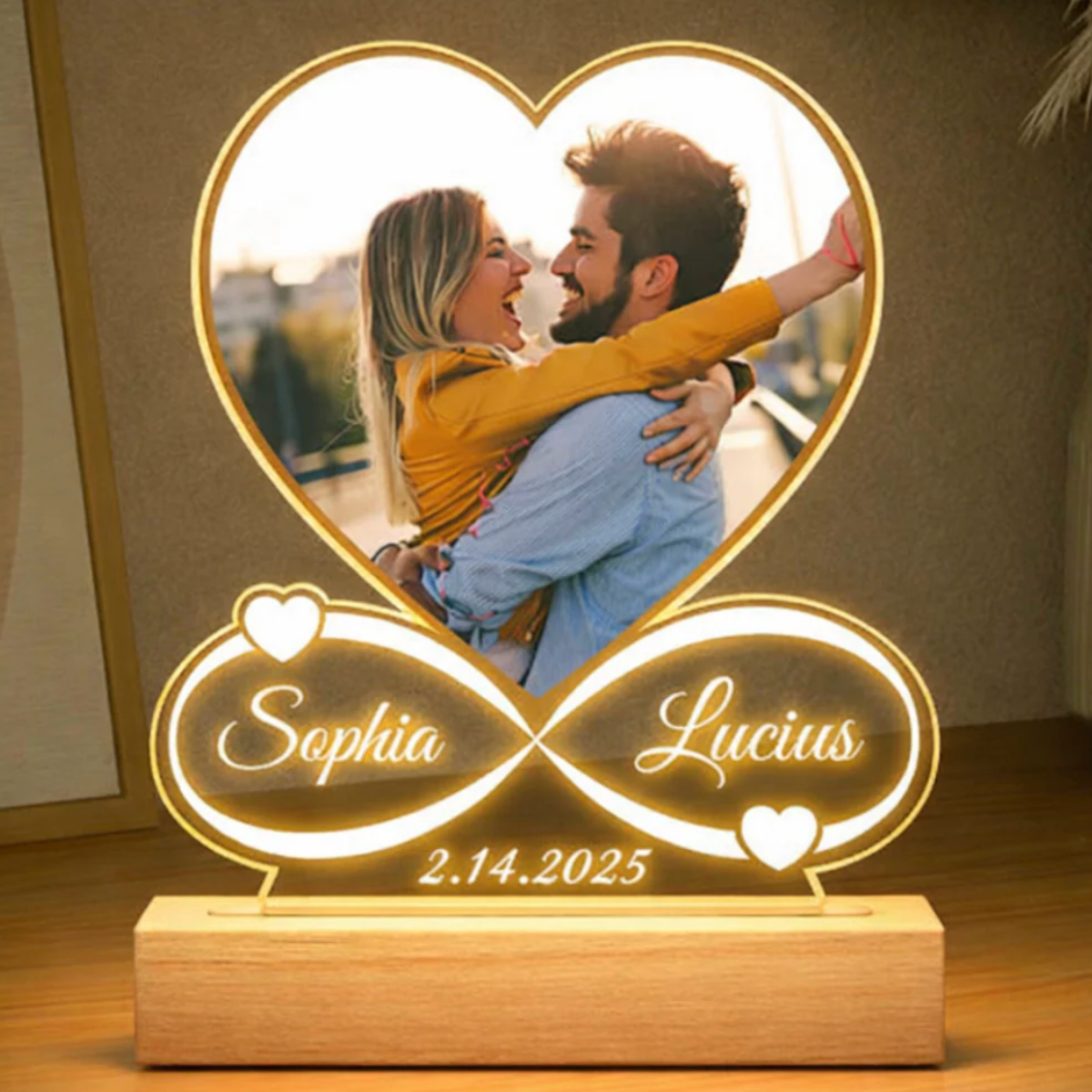 GlowFrame Custom Photo Nightlight Frame